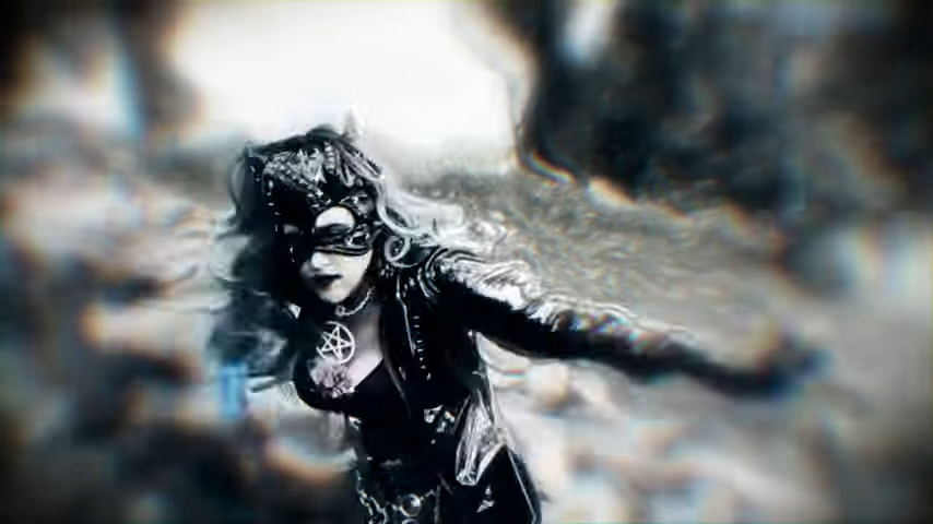 Screenshot of Margot Day of Metamorph, from video for her song "Woo Woo."