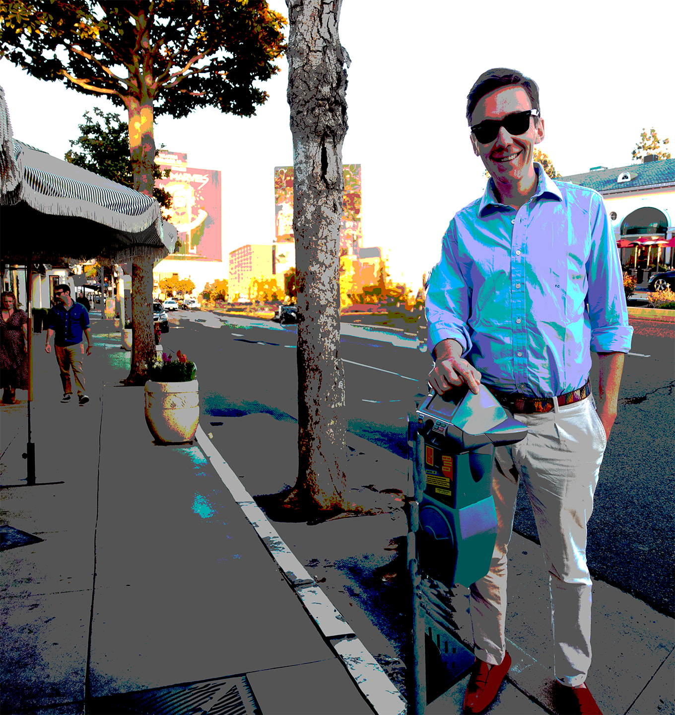 Singer songwriter and entrepreneur Tom Cridland poses in West Los Angeles,November 2023.