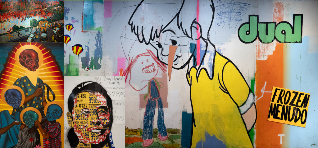 cheech center pop culture beat header | Popular Culture Beat header featuring art from the cheech marin center for chicano art