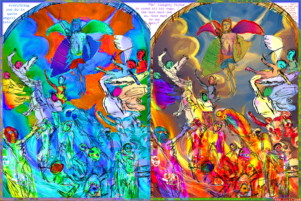 pcb archangel michael header nu | Popular Culture Beat Archangel Michael Directing The Fall Of The Rebel Angels, reproduction by Keith Walsh, after Beccafumi