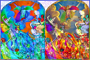 Archangel Michael Directing The Fall Of The Rebel Angels, reproduction by Keith Walsh, after Beccafumi